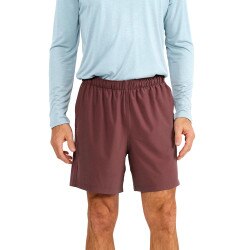 Free Fly Apparel Breeze Short 6 Inch Inseam Men's in Garnet